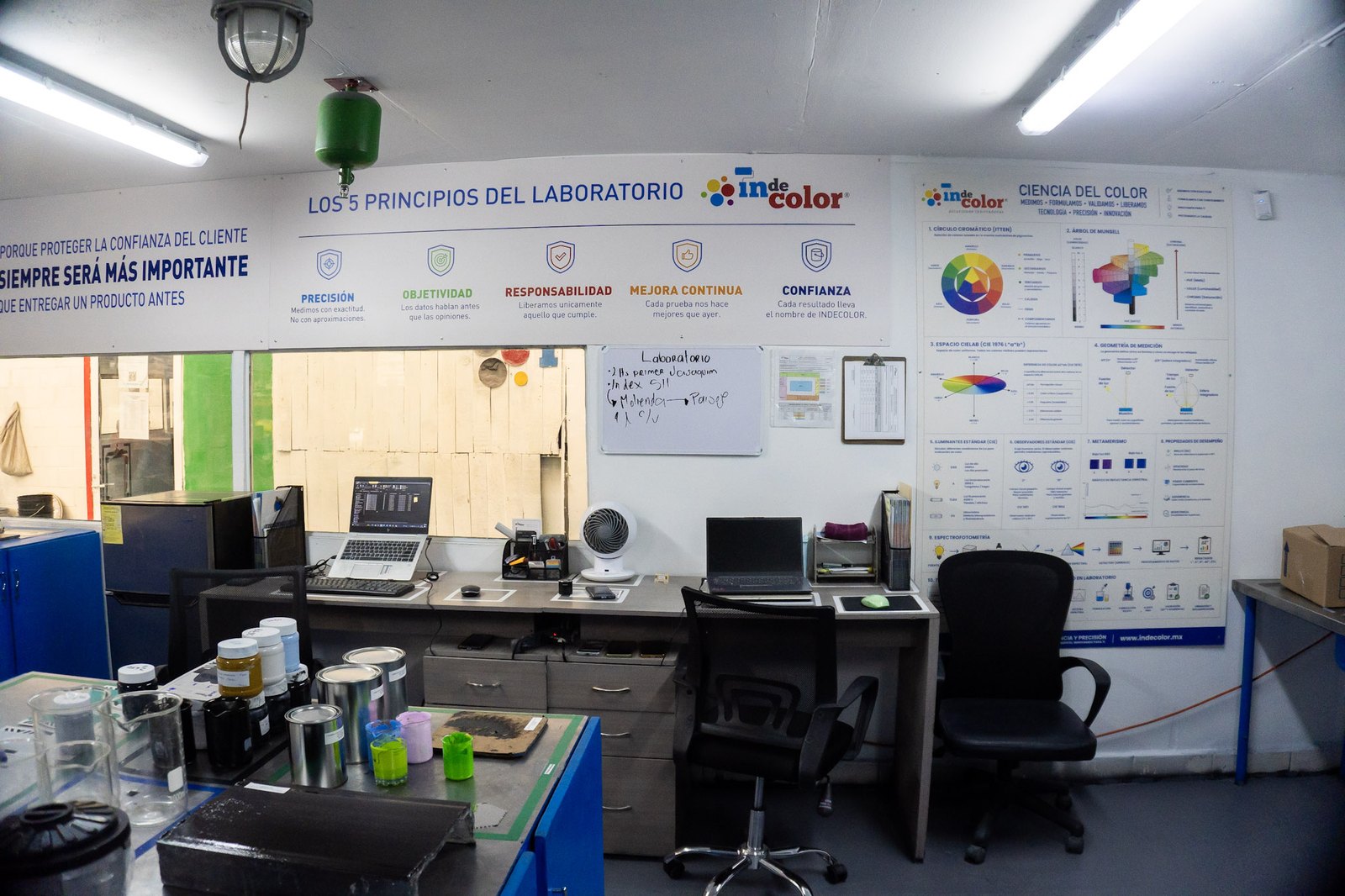 Laboratorio · vista a bodega